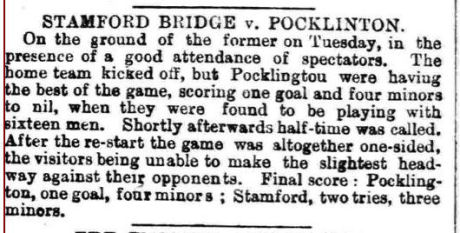 Stamford Bridge vs Pocklington]